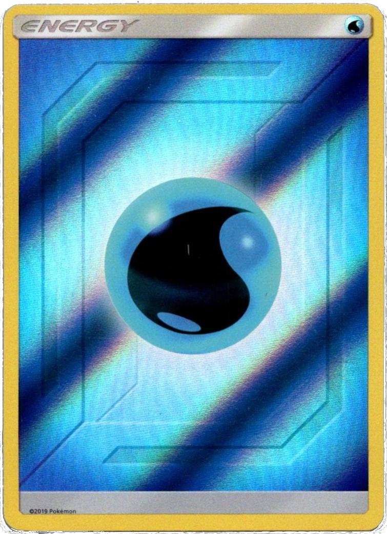 Hidden Fates Water Energy [Reverse Holo] Pokémon card